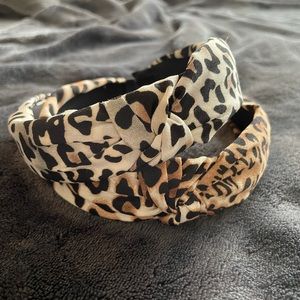 Set of two animal print headbands